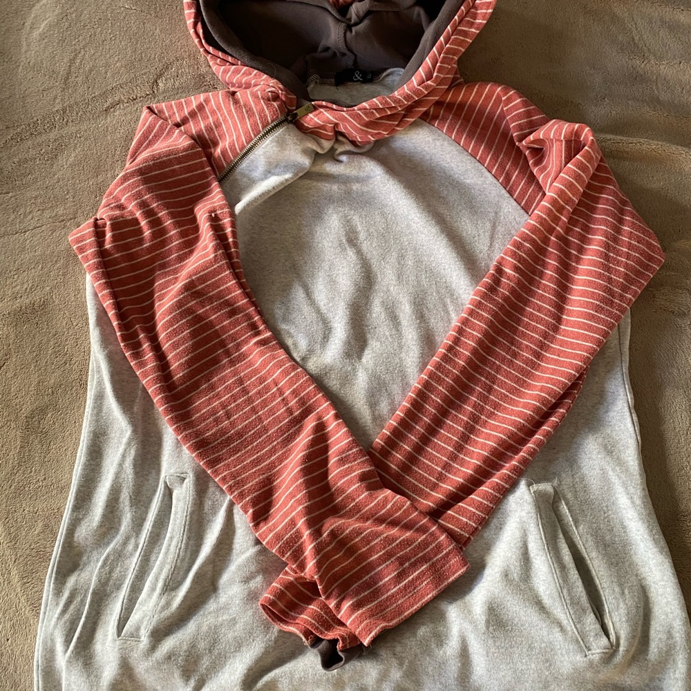 Striped Hoodie with Pockets